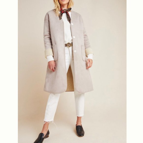 Anthropologie - Oxford Reversible Teddy Coat - Picture 6 of 6
